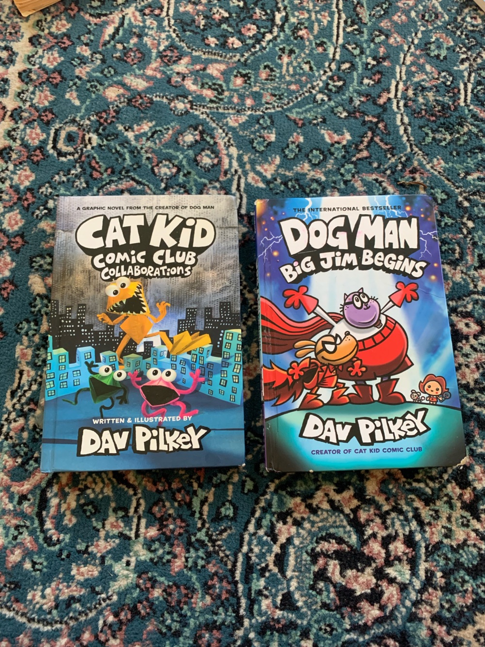 Dav Pilkey Book Lot: Dog Man Big Jim Begins and Cat Kid Comic Club